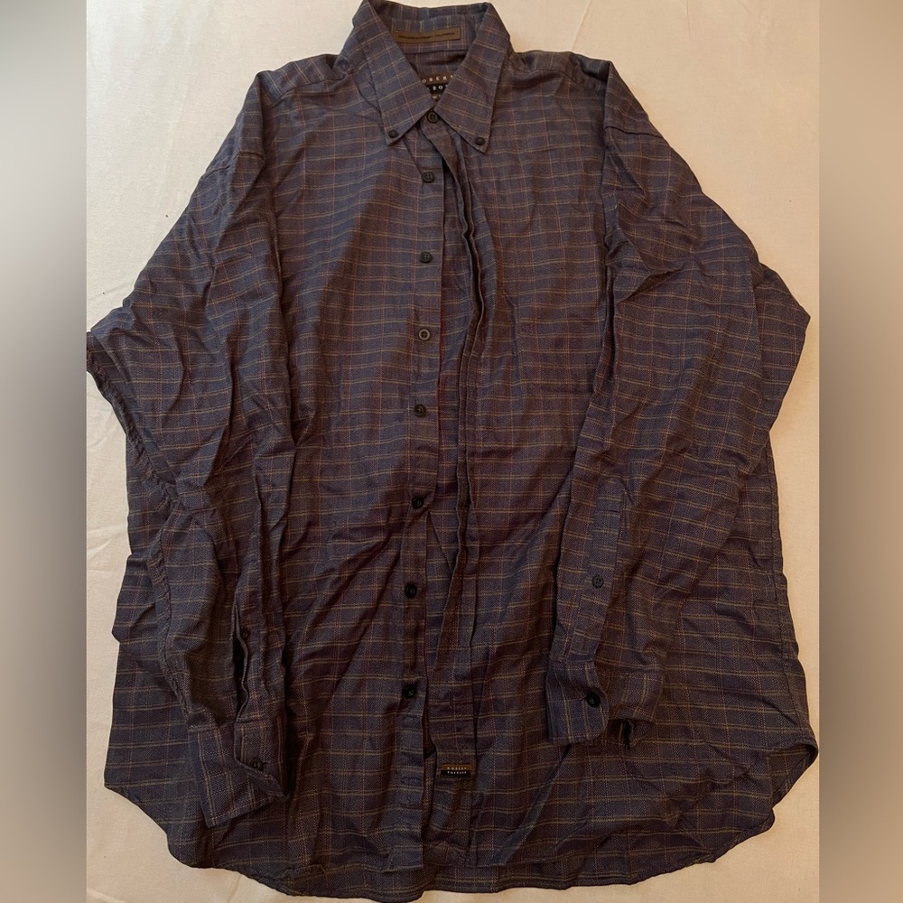 Burgundy button down